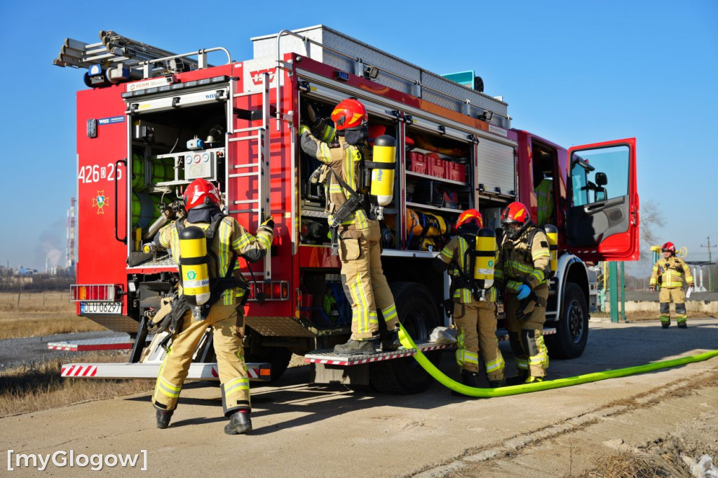 Akcja ratownicza w Hucie Miedzi Głogów