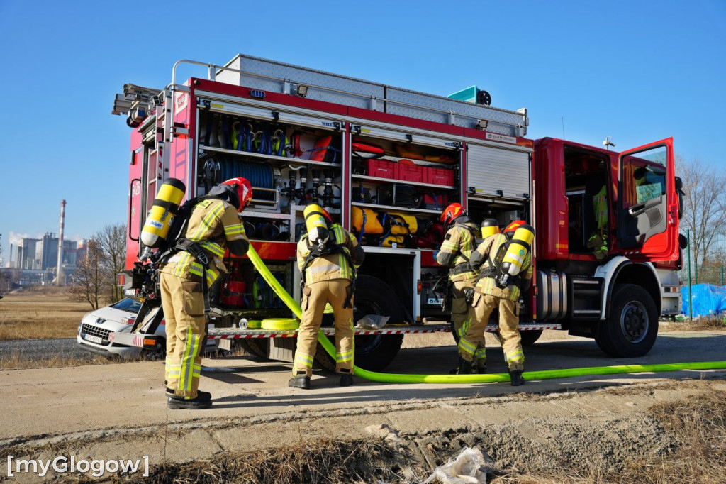Akcja ratownicza w Hucie Miedzi Głogów