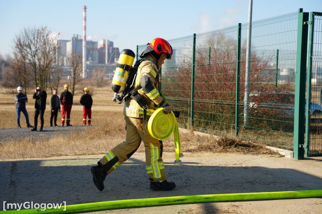 Akcja ratownicza w Hucie Miedzi Głogów