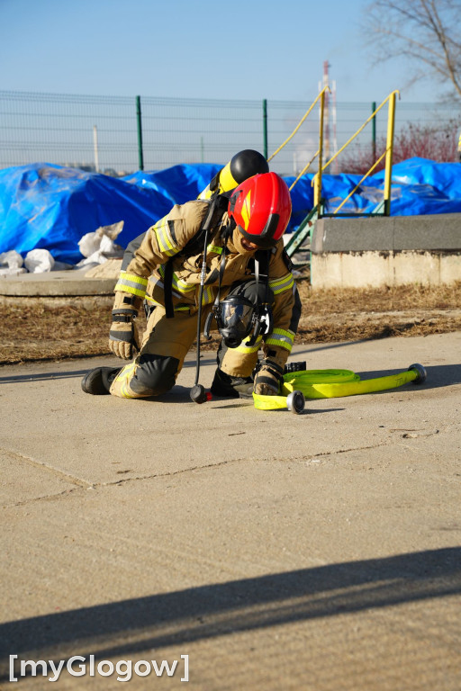 Akcja ratownicza w Hucie Miedzi Głogów
