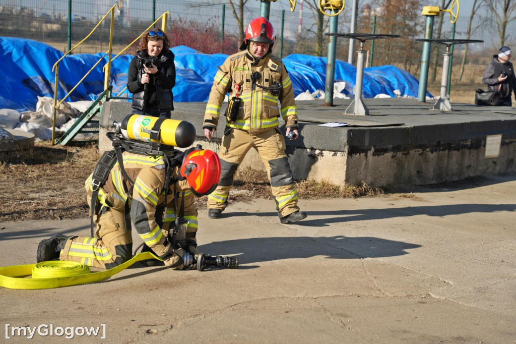 Akcja ratownicza w Hucie Miedzi Głogów