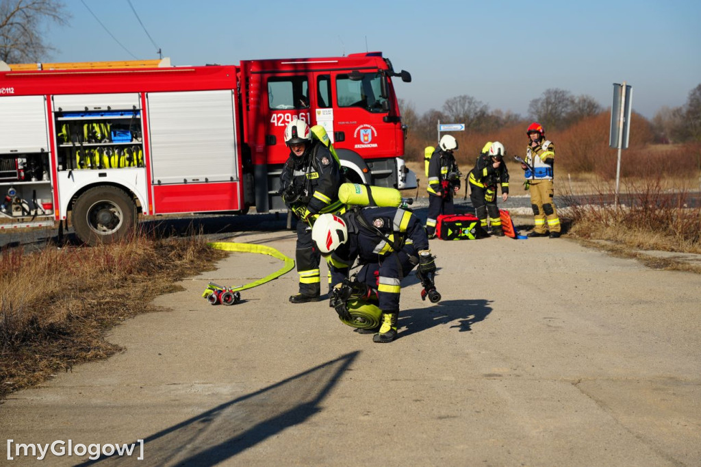 Akcja ratownicza w Hucie Miedzi Głogów