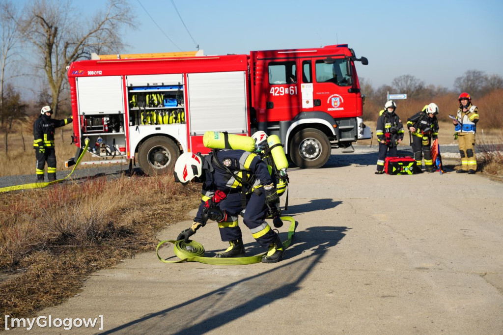 Akcja ratownicza w Hucie Miedzi Głogów