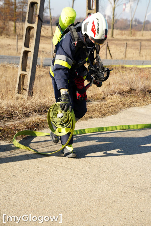 Akcja ratownicza w Hucie Miedzi Głogów