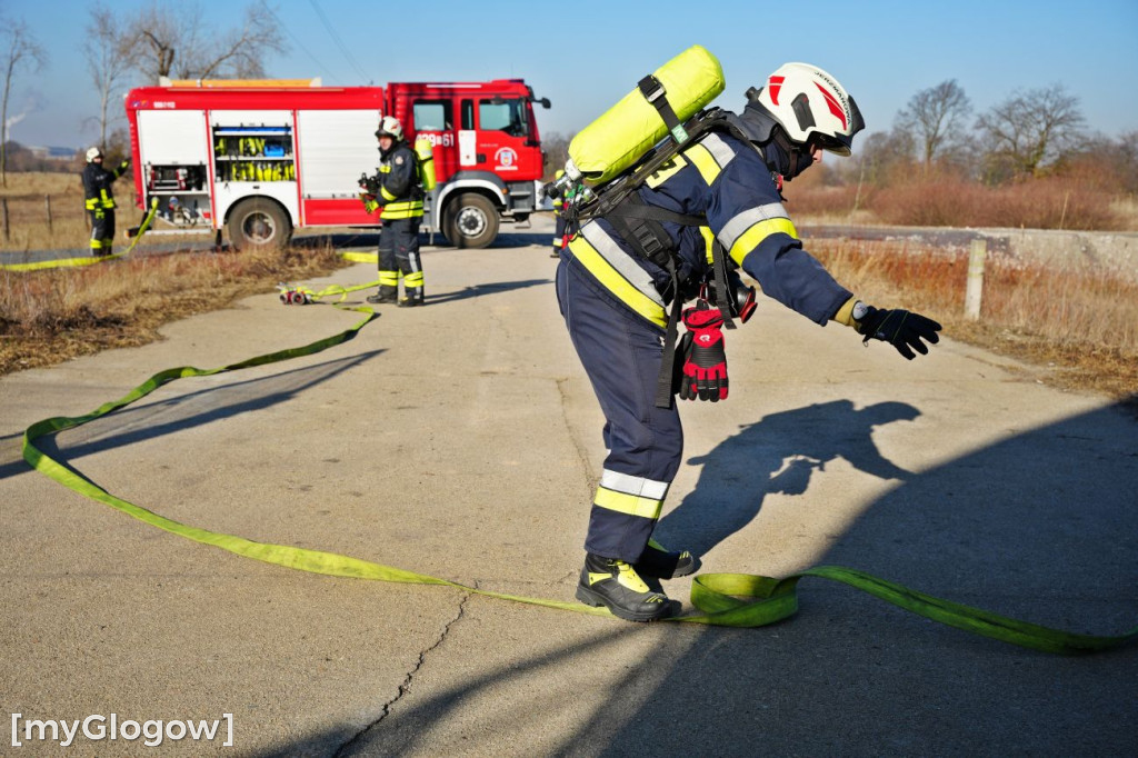 Akcja ratownicza w Hucie Miedzi Głogów