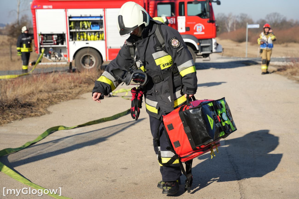 Akcja ratownicza w Hucie Miedzi Głogów