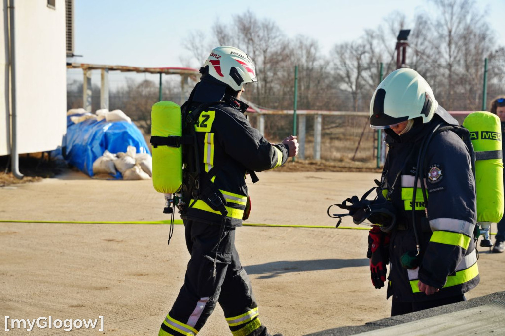 Akcja ratownicza w Hucie Miedzi Głogów