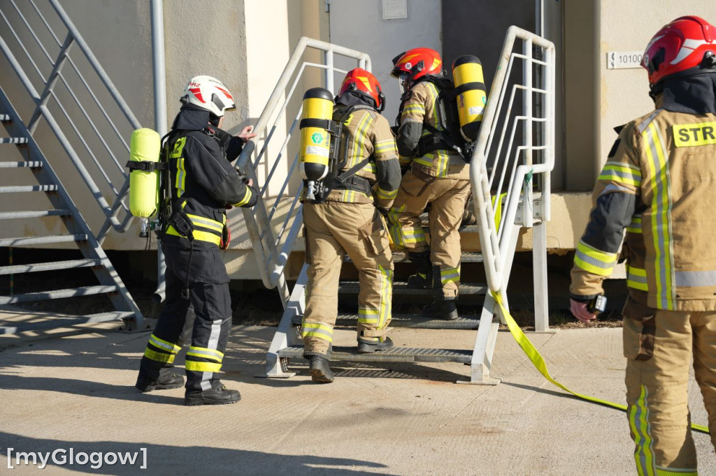 Akcja ratownicza w Hucie Miedzi Głogów