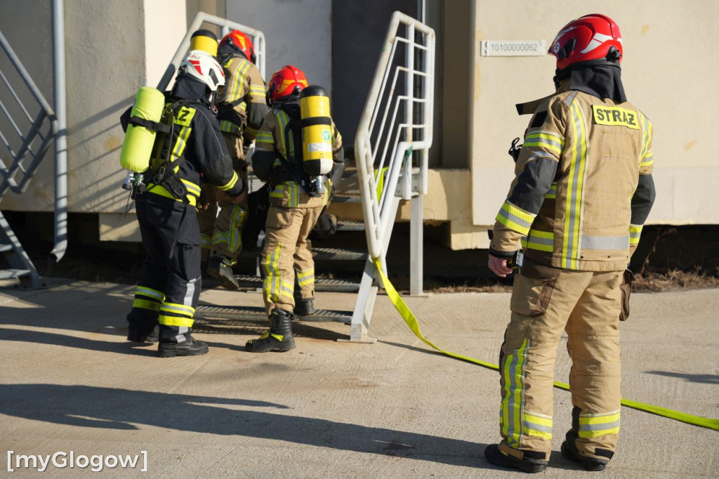 Akcja ratownicza w Hucie Miedzi Głogów