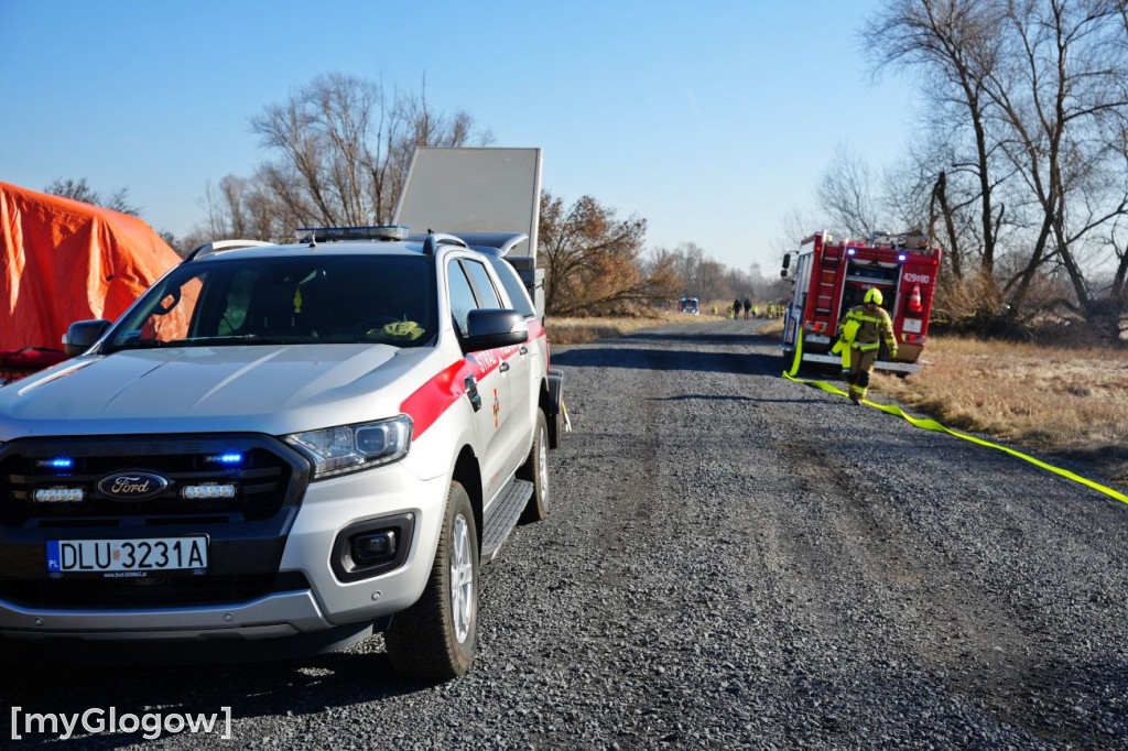 Akcja ratownicza w Hucie Miedzi Głogów