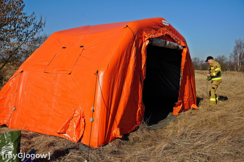 Akcja ratownicza w Hucie Miedzi Głogów
