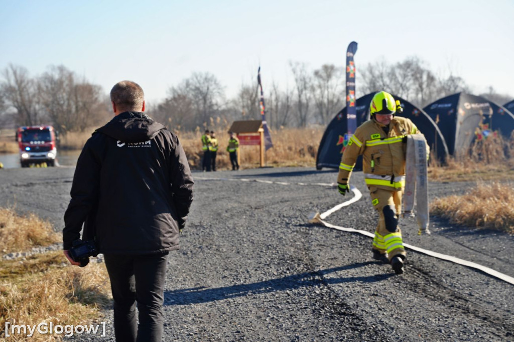 Akcja ratownicza w Hucie Miedzi Głogów