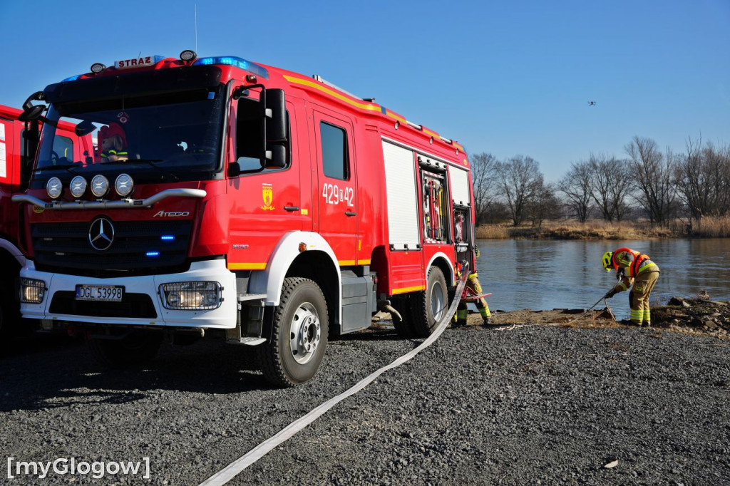 Akcja ratownicza w Hucie Miedzi Głogów