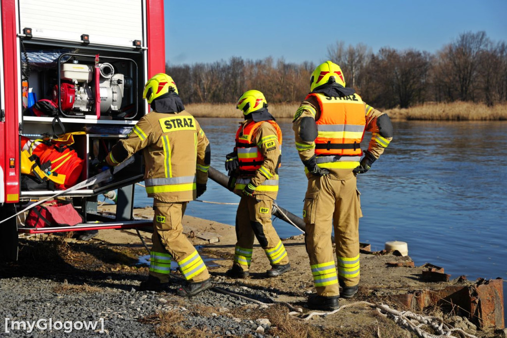 Akcja ratownicza w Hucie Miedzi Głogów