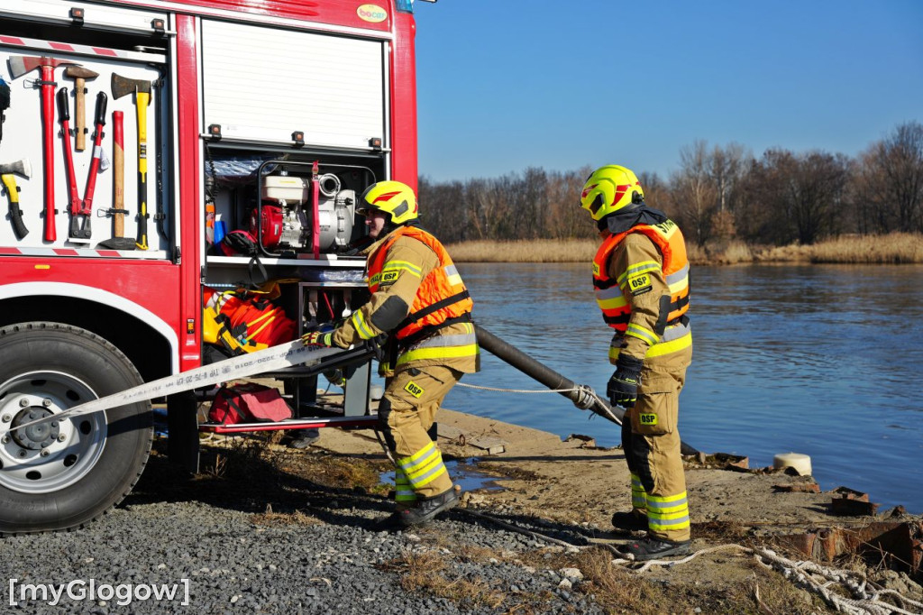 Akcja ratownicza w Hucie Miedzi Głogów