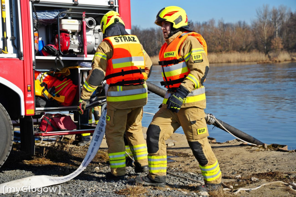 Akcja ratownicza w Hucie Miedzi Głogów