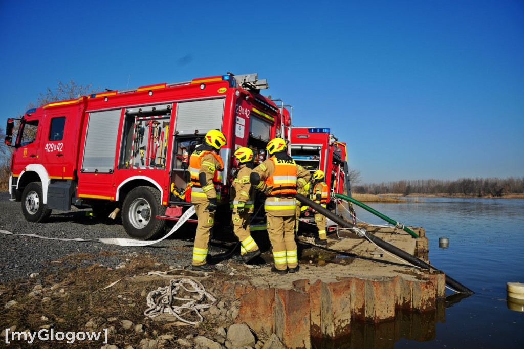 Akcja ratownicza w Hucie Miedzi Głogów