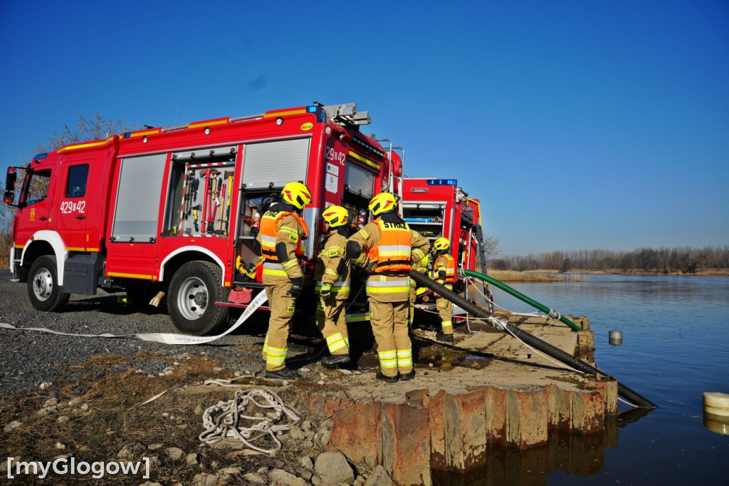 Akcja ratownicza w Hucie Miedzi Głogów