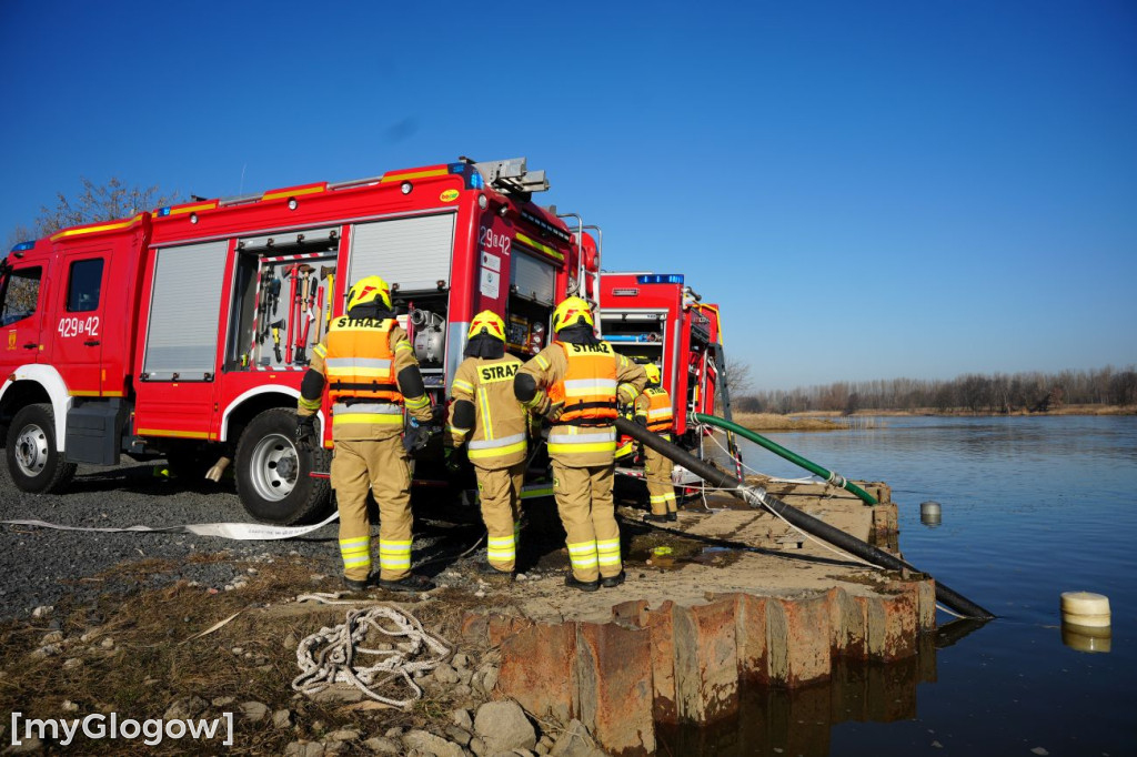 Akcja ratownicza w Hucie Miedzi Głogów