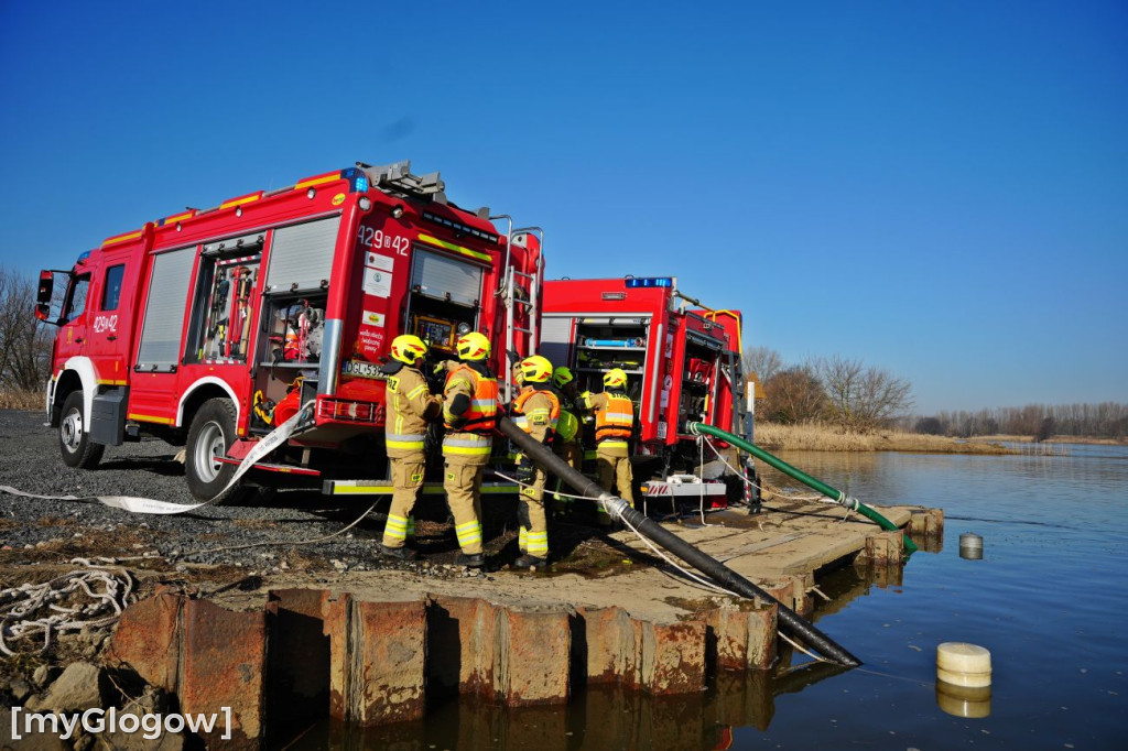 Akcja ratownicza w Hucie Miedzi Głogów