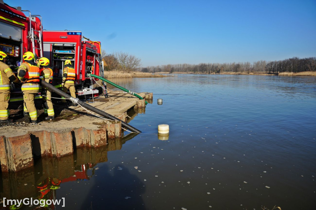 Akcja ratownicza w Hucie Miedzi Głogów