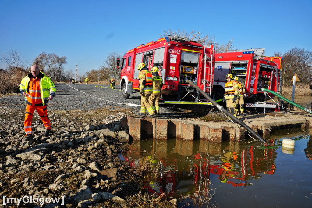 Akcja ratownicza w Hucie Miedzi Głogów