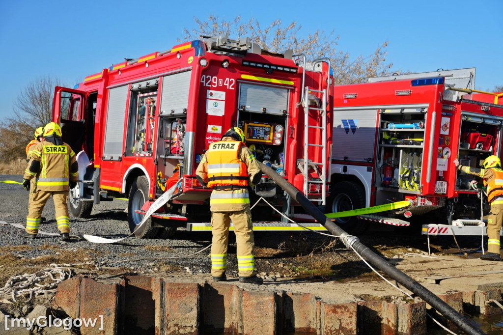 Akcja ratownicza w Hucie Miedzi Głogów