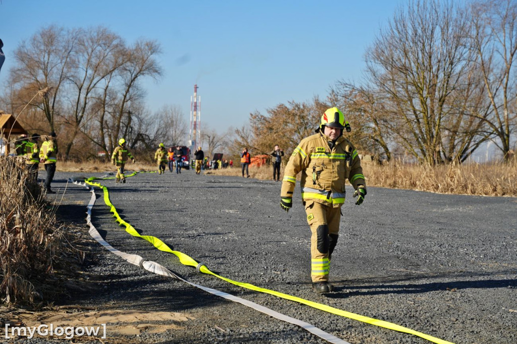 Akcja ratownicza w Hucie Miedzi Głogów