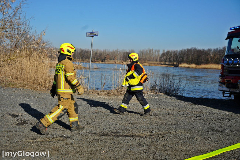 Akcja ratownicza w Hucie Miedzi Głogów