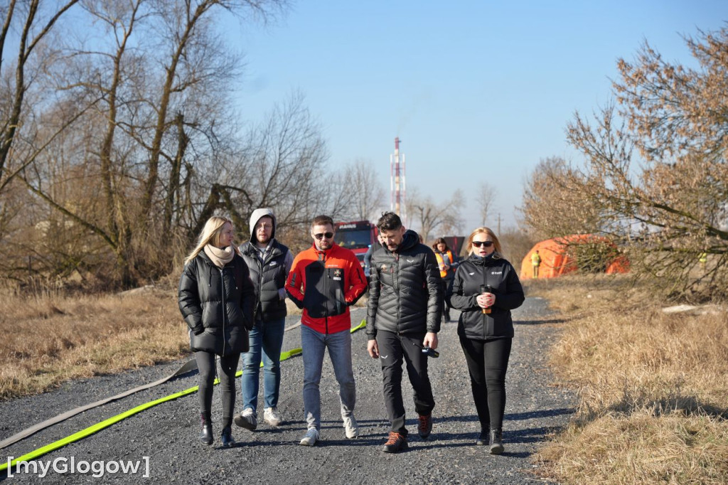 Akcja ratownicza w Hucie Miedzi Głogów