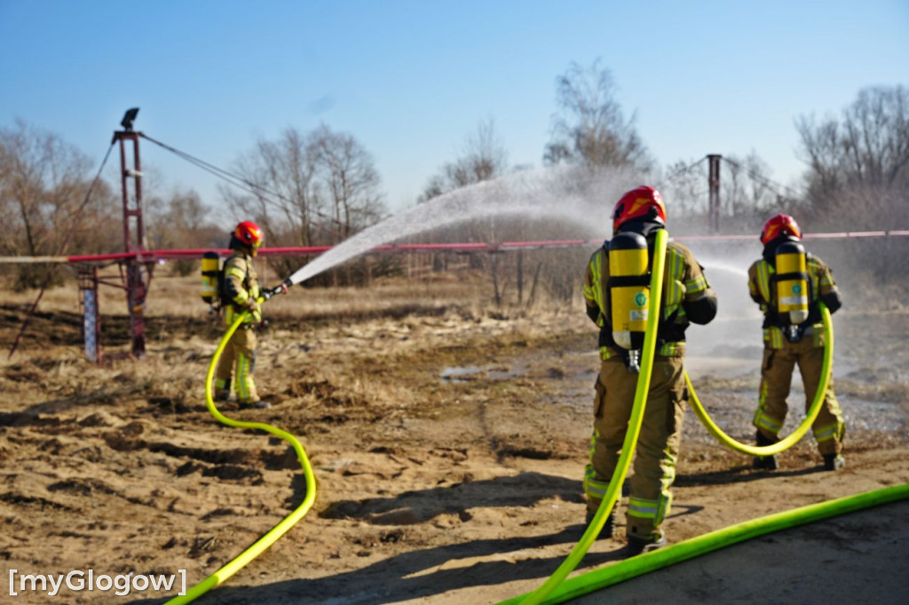 Akcja ratownicza w Hucie Miedzi Głogów