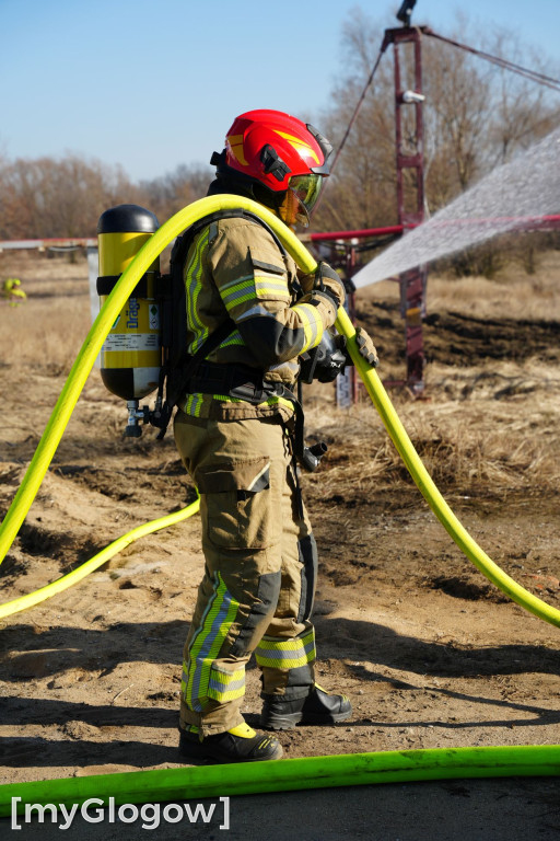 Akcja ratownicza w Hucie Miedzi Głogów