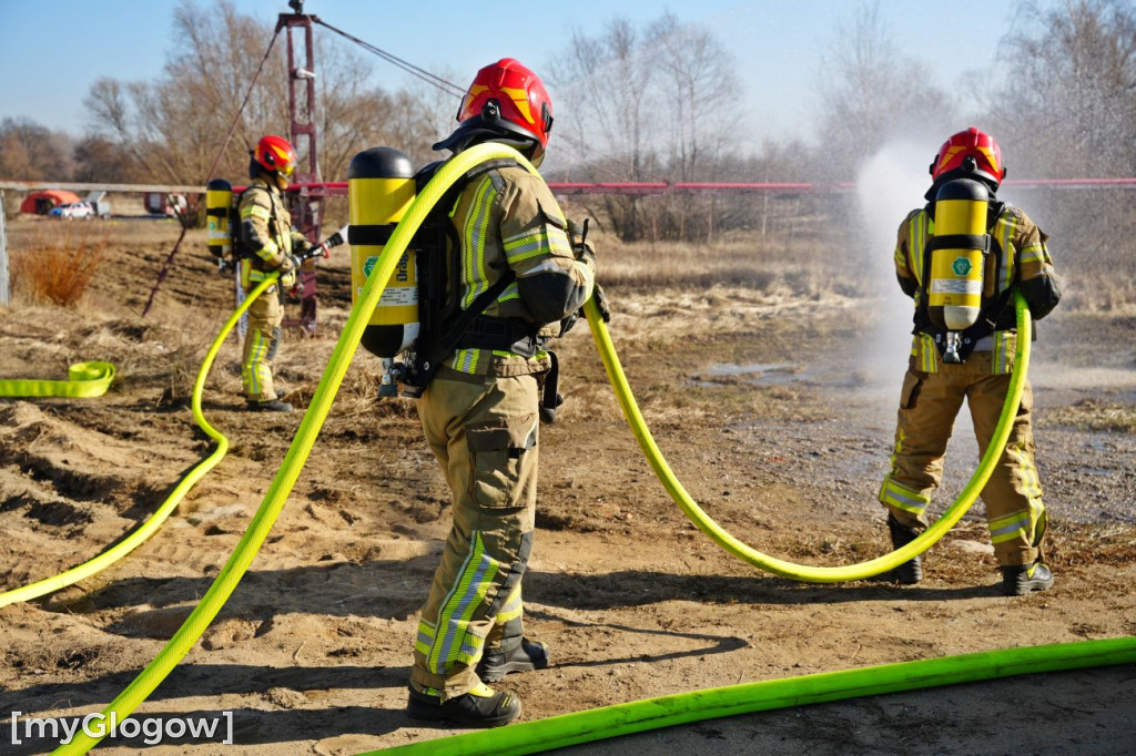 Akcja ratownicza w Hucie Miedzi Głogów