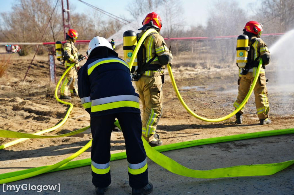 Akcja ratownicza w Hucie Miedzi Głogów