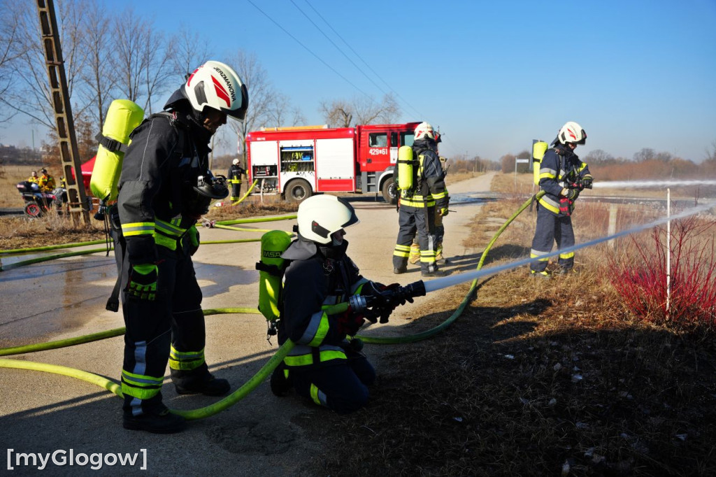 Akcja ratownicza w Hucie Miedzi Głogów