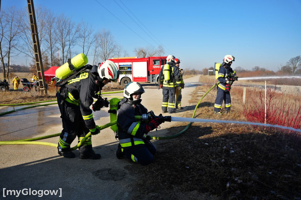 Akcja ratownicza w Hucie Miedzi Głogów