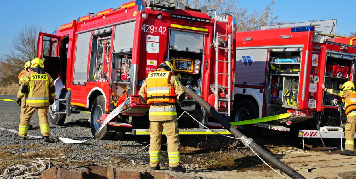 Akcja ratownicza w Hucie Miedzi Głogów