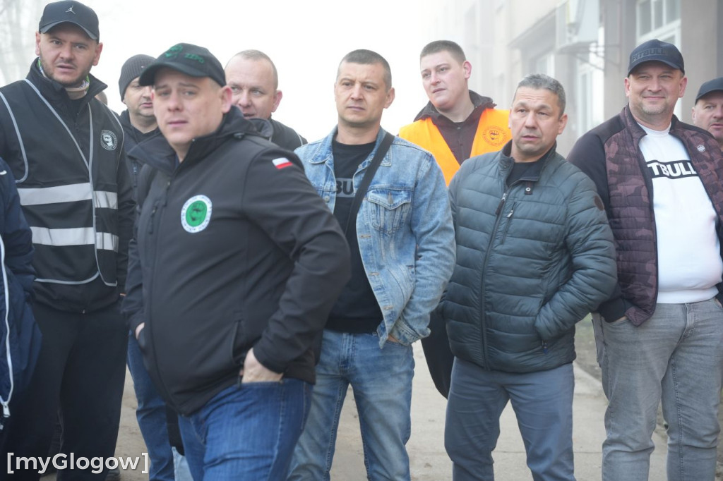 Protest pracowników KGHM