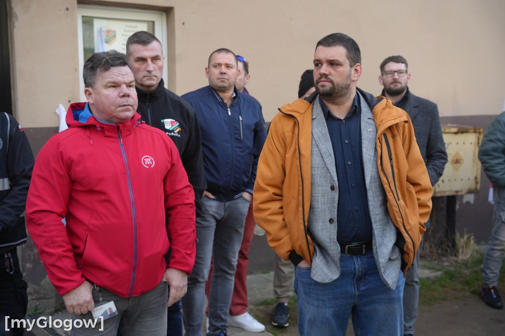 Protest pracowników KGHM