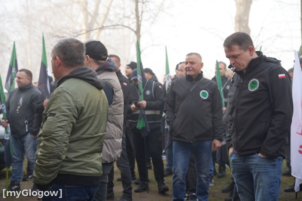 Protest pracowników KGHM