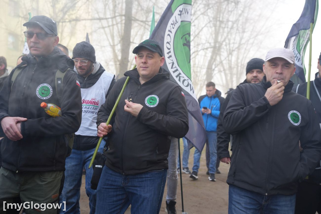 Protest pracowników KGHM