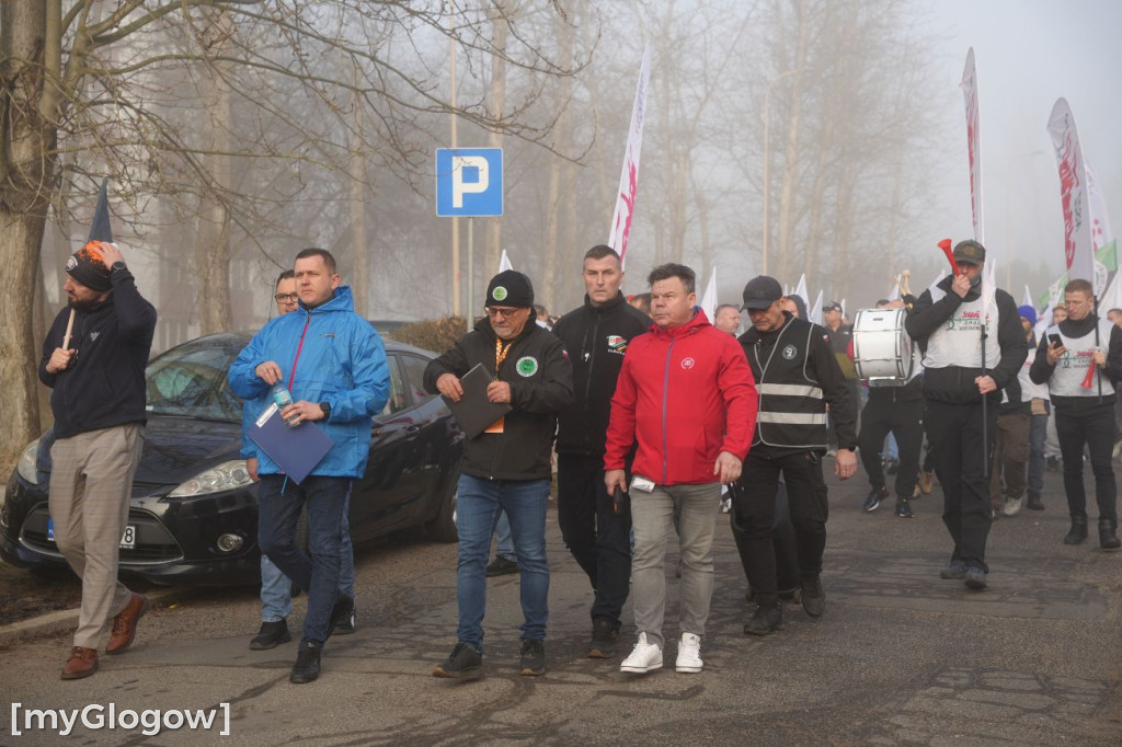 Protest pracowników KGHM