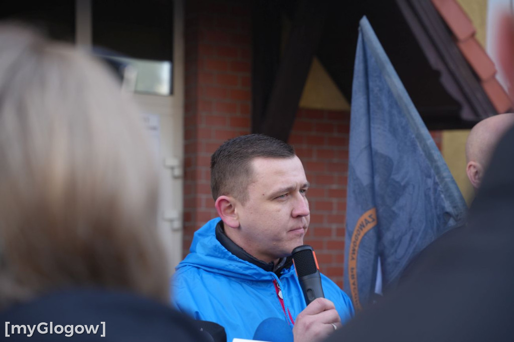 Protest pracowników KGHM