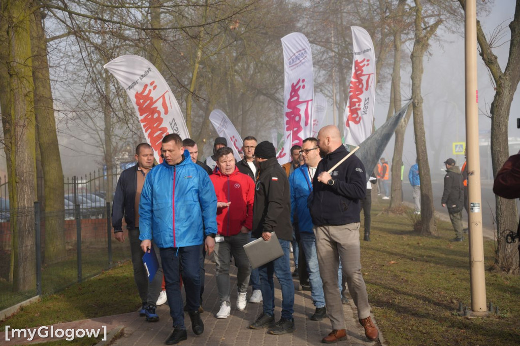 Protest pracowników KGHM