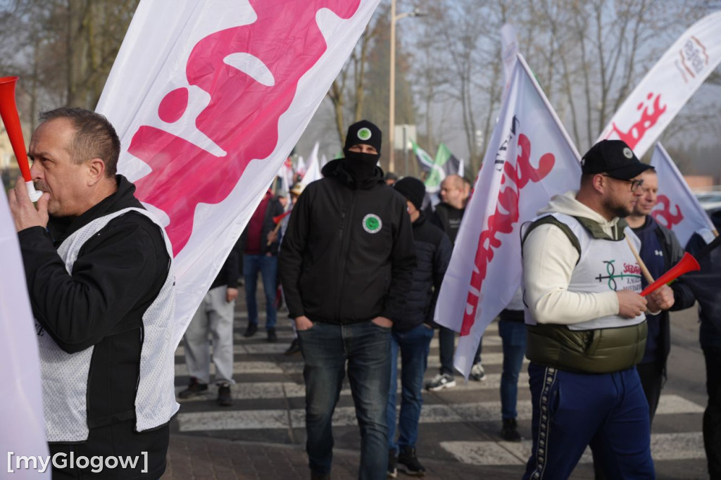 Protest pracowników KGHM