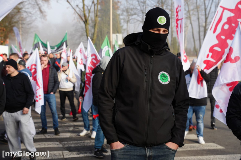 Protest pracowników KGHM