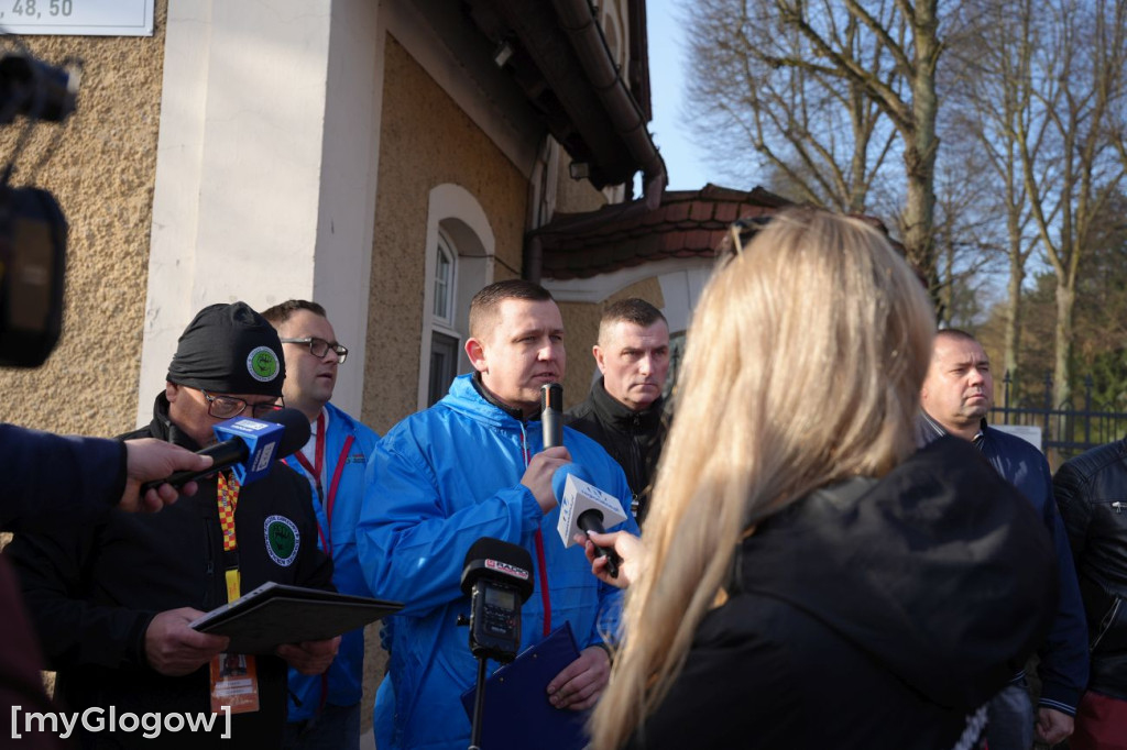 Protest pracowników KGHM