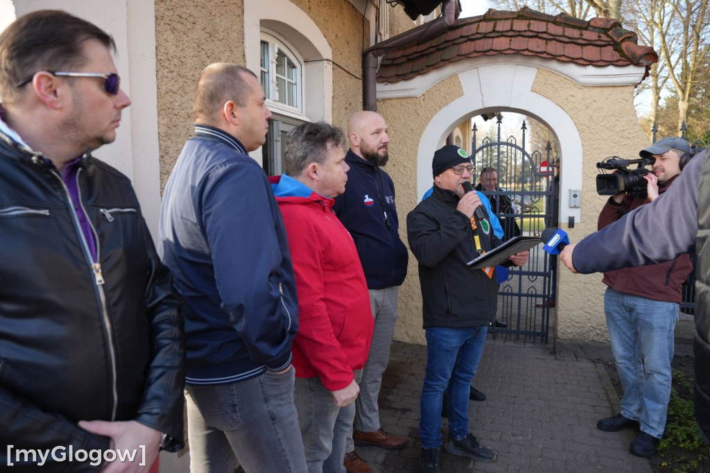 Protest pracowników KGHM