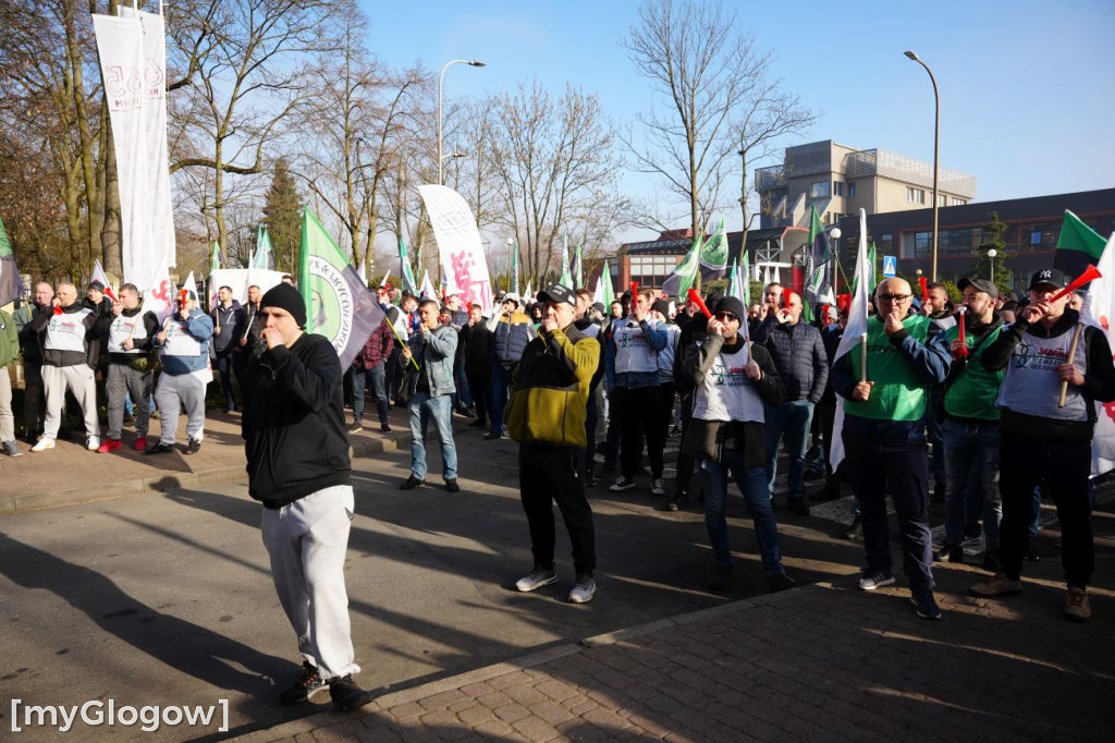 Protest pracowników KGHM