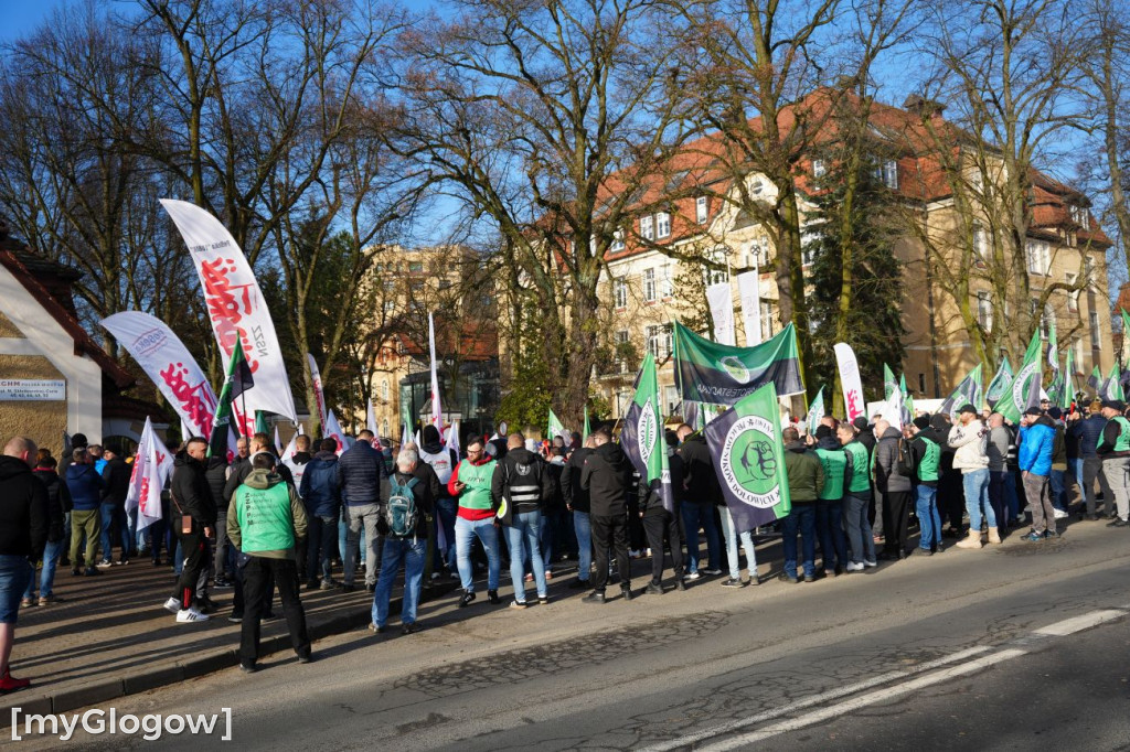 Protest pracowników KGHM